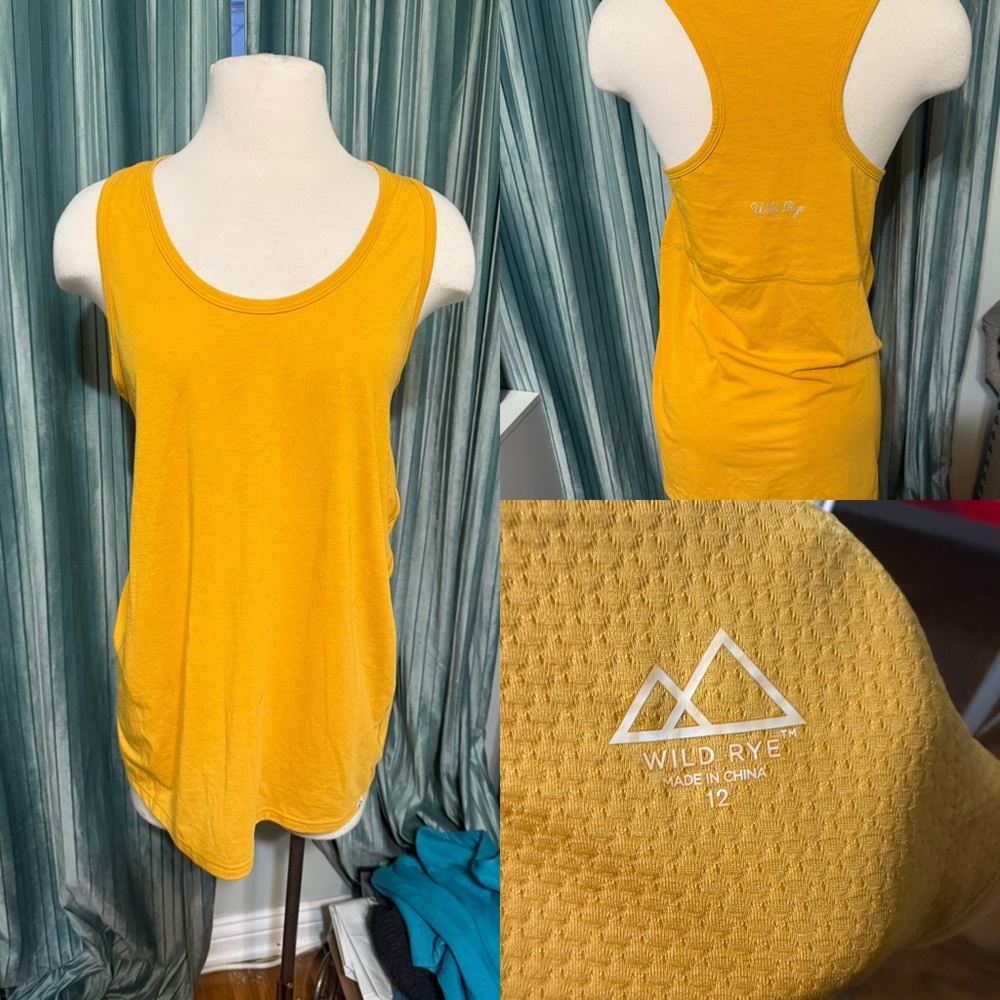 Women's Wild Rye Yellow Tank Top